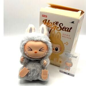 POP MART AUTHENTIC The Monsters Have a Seat LABUBU CONFIRMED HEHE US SELLER Gray